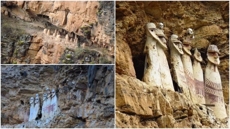 Chachapoya Cliff Tombs In Peru