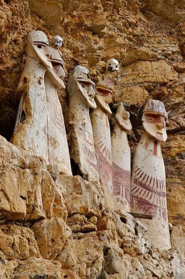 Chachapoya Cliff Tombs In Peru