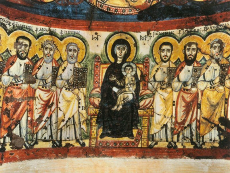 Coptic Christian Frescoes In Egypt