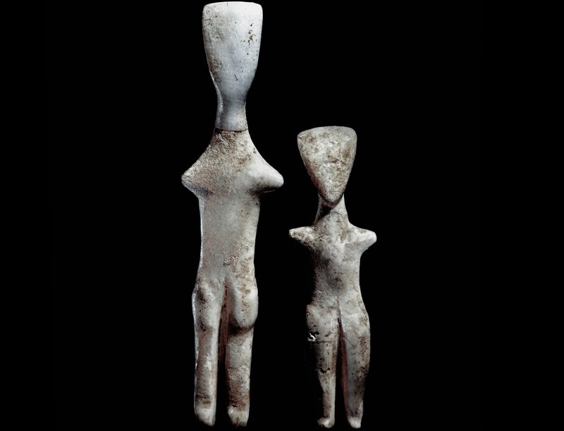 Cycladic Figurines From The Aegean