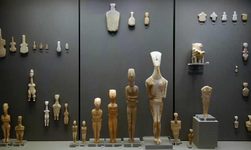 Cycladic Figurines From The Aegean