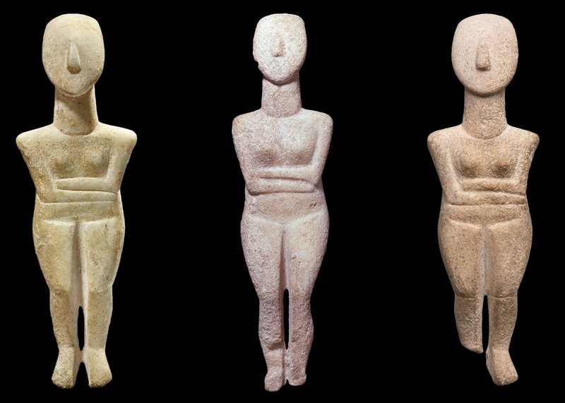 Cycladic Figurines From The Aegean