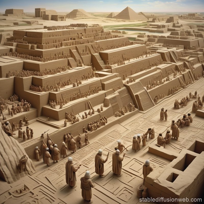 Daily Life In A Sumerian Ziggurat<span class=