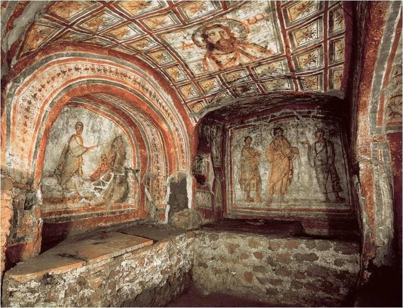 Early Christian Catacomb Frescoes