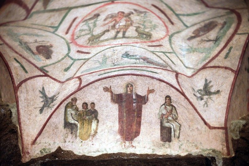 Early Christian Catacomb Frescoes