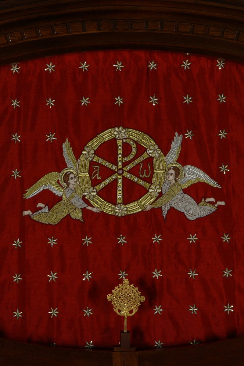 Early Christian Chi-Rho Fresco