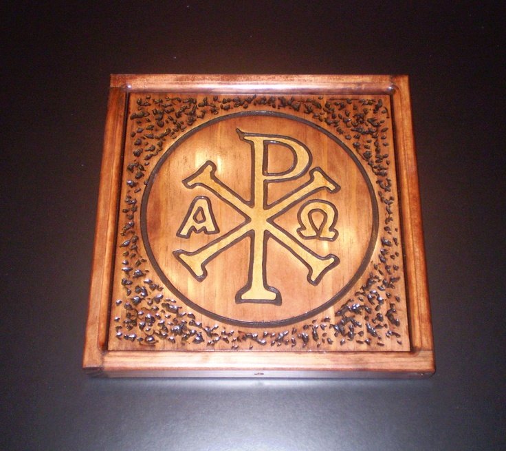 Early Christian Chi-Rho Fresco