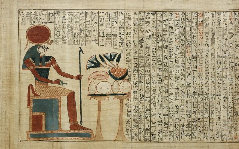 Egyptian Book Of The Dead Papyrus<span class=