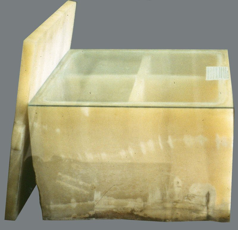 Egyptian Canopic Chest With Hieroglyphs
