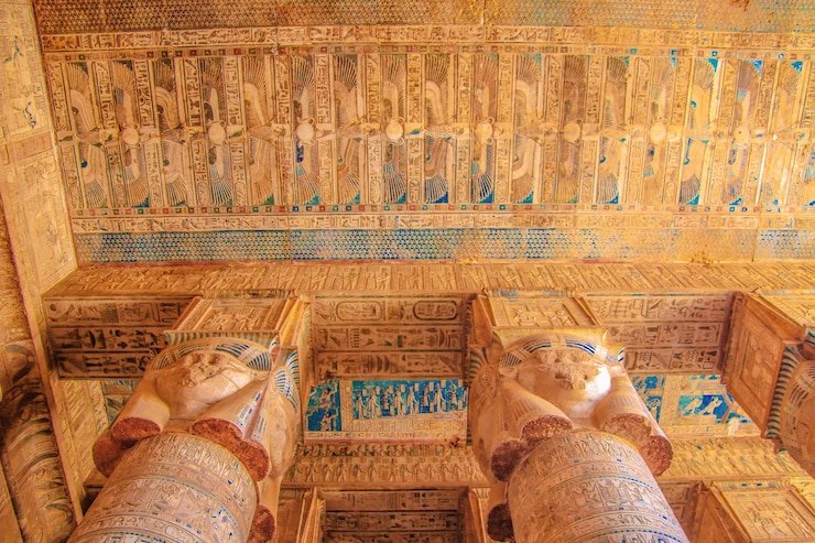 Egyptian Dendera Zodiac Ceiling