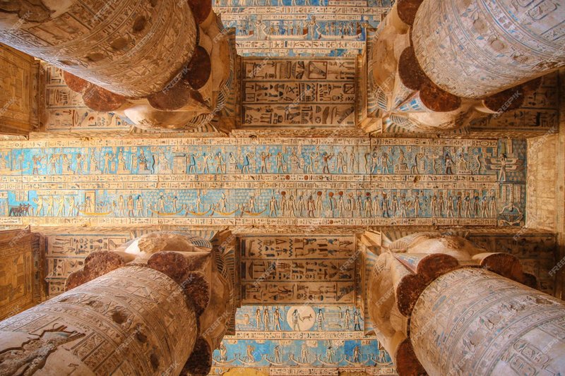 Egyptian Dendera Zodiac Ceiling<span class=