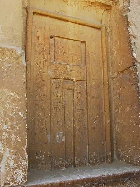 Egyptian False Door Tomb Reliefs