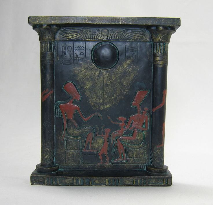 Egyptian Mirror Backed With Gold Leaf