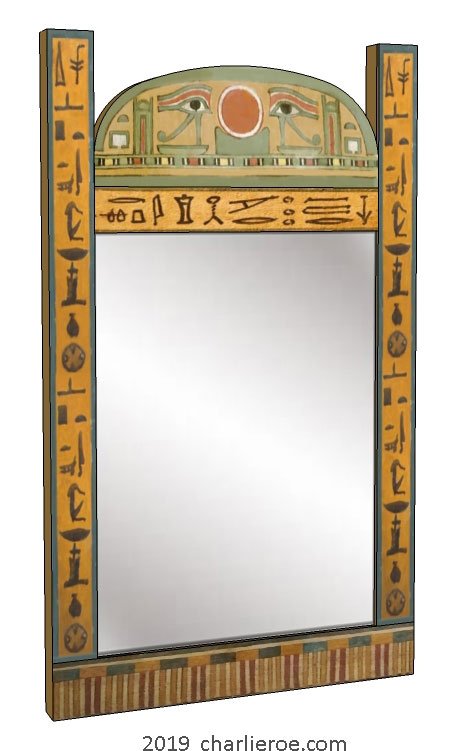 Egyptian Mirror Backed With Gold Leaf