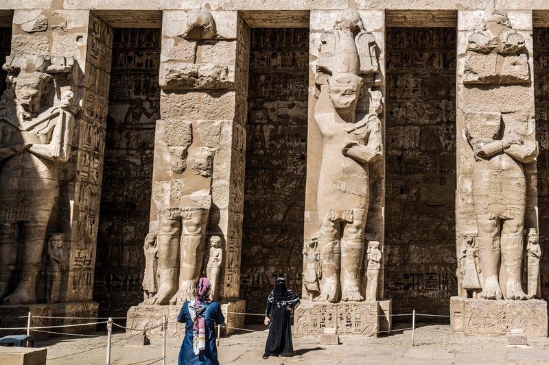Egyptian Mortuary Temple Of Ramses Iii