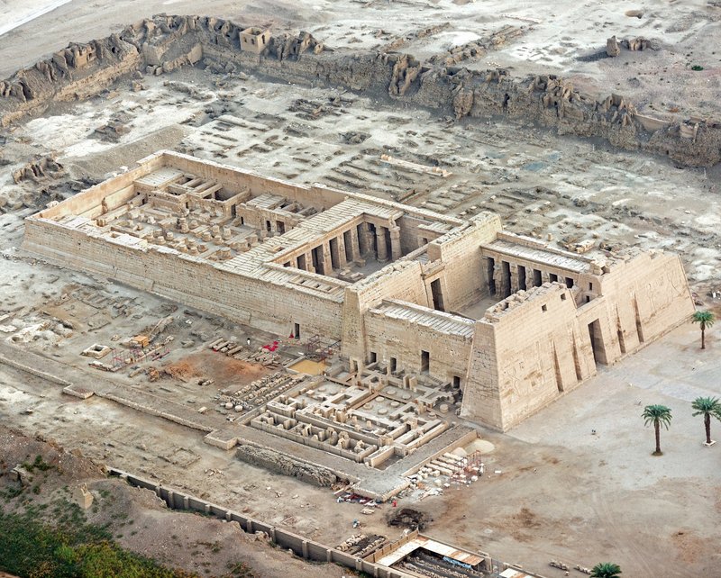 Egyptian Mortuary Temple Of Ramses Iii