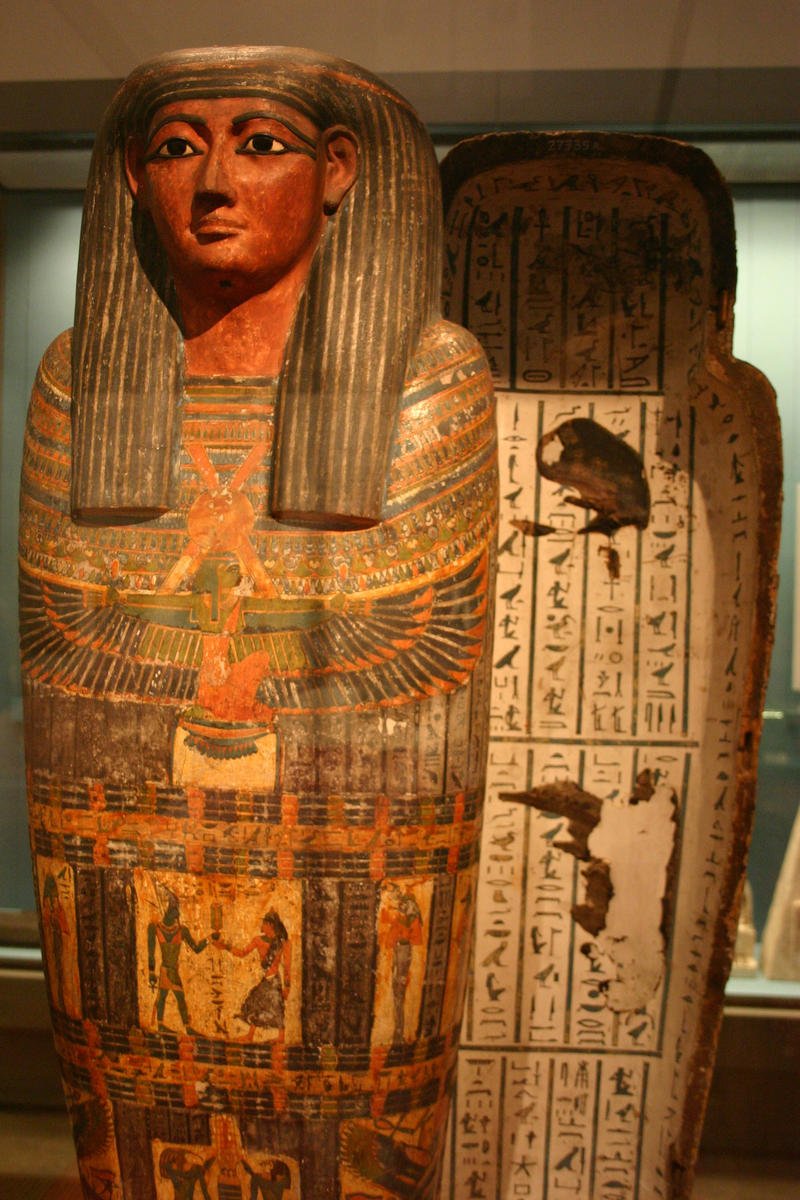 Egyptian Mummy In Sarcophagus