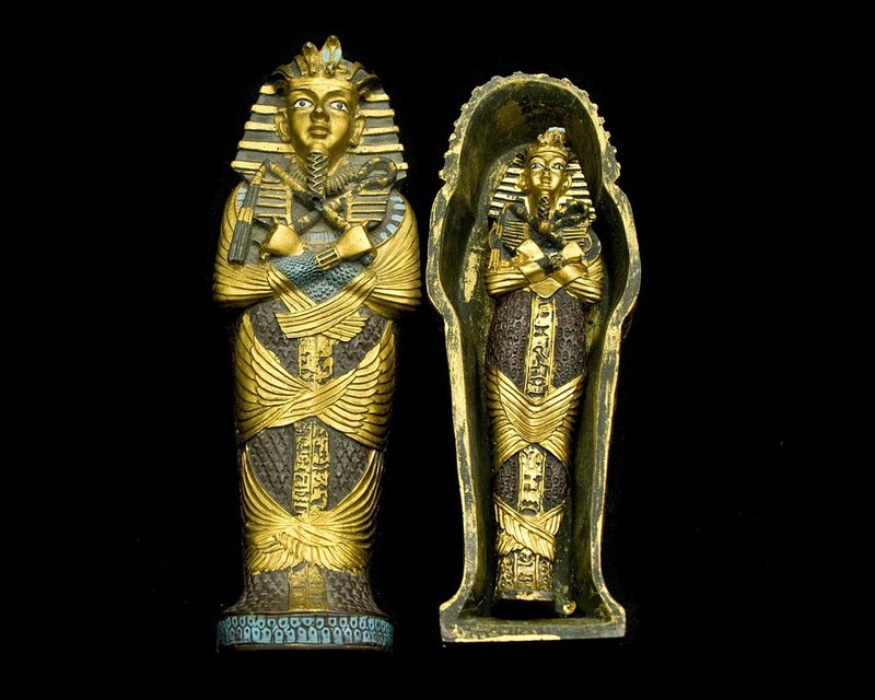 Egyptian Mummy In Sarcophagus