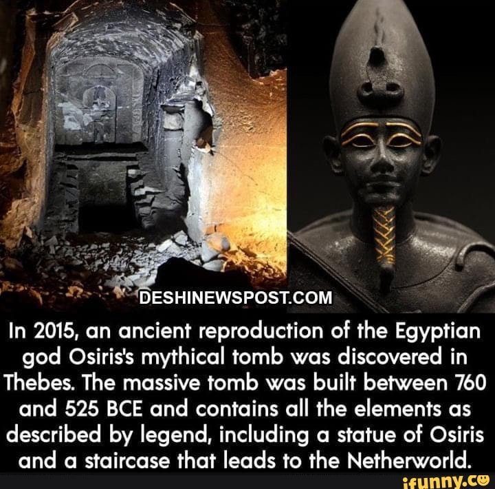 Egyptian Osiris Statues In Tombs