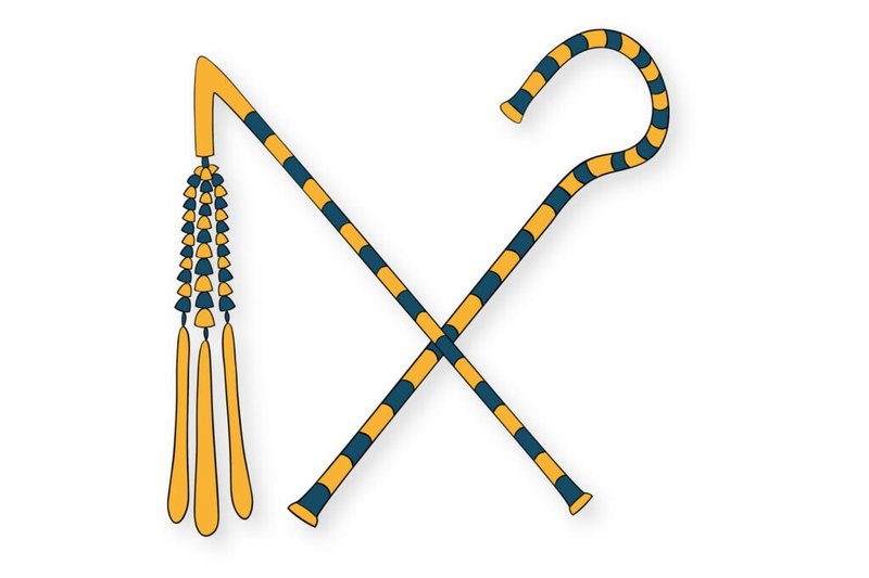 Egyptian Royal Regalia: Crook And Flail