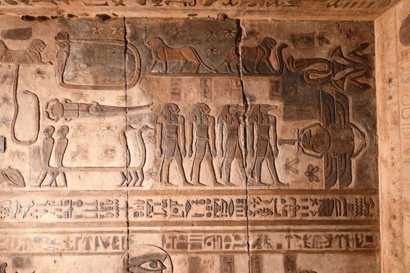 Egyptian Temple Of Esna Ceiling Zodiac
