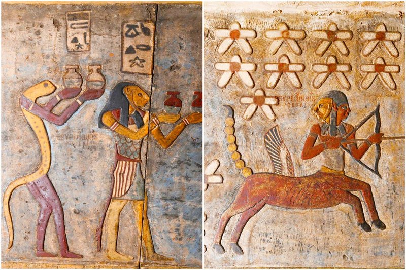 Egyptian Temple Of Esna Ceiling Zodiac