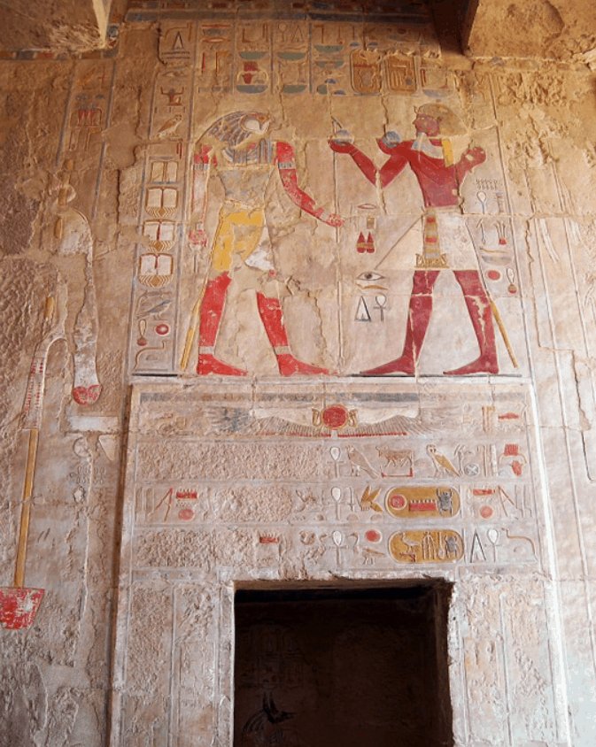 Egyptian Temple Of Hatshepsut Reliefs
