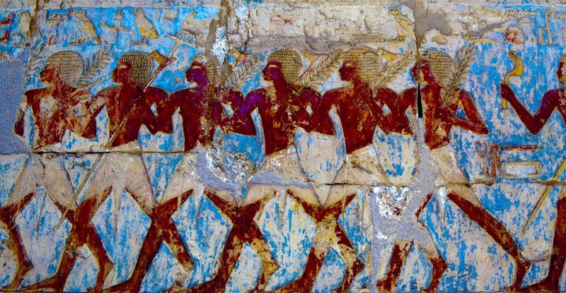Egyptian Temple Of Hatshepsut Reliefs