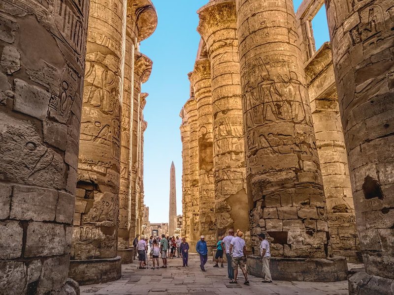 Egyptian Temple Of Karnak Hypostyle Hall