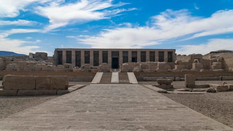 Egyptian Temple Of Seti I In Abydos