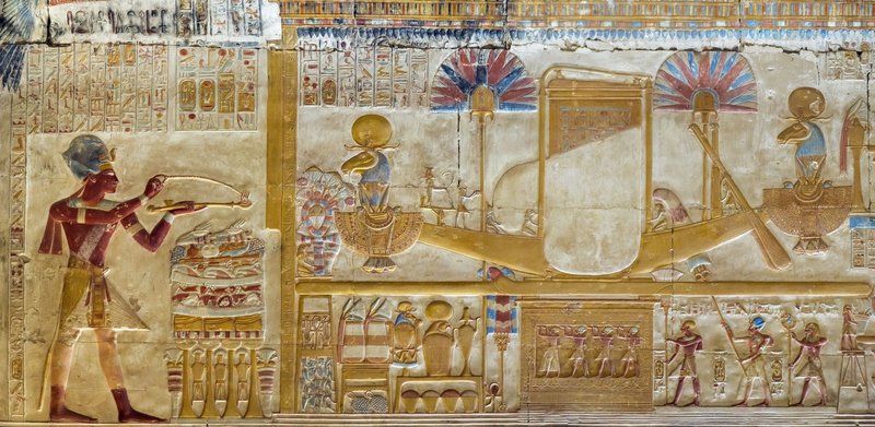Egyptian Temple Of Seti I In Abydos