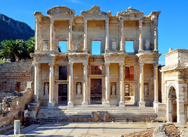 Ephesus Library Of Celsus Ruins<span class=