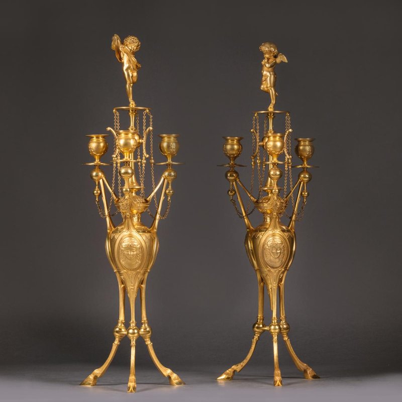 Etruscan Bronze Candelabrum