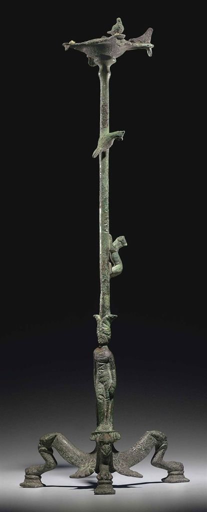 Etruscan Bronze Incense Burners