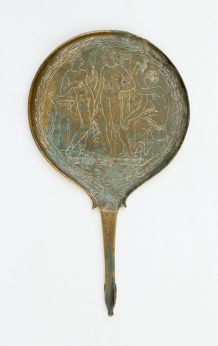 Etruscan Bronze Mirrors With Engravings