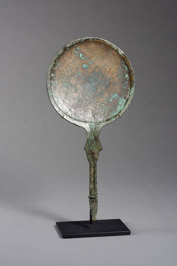 Etruscan Bronze Mirrors With Engravings