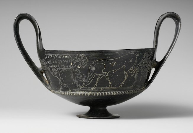 Etruscan Bucchero Black Pottery