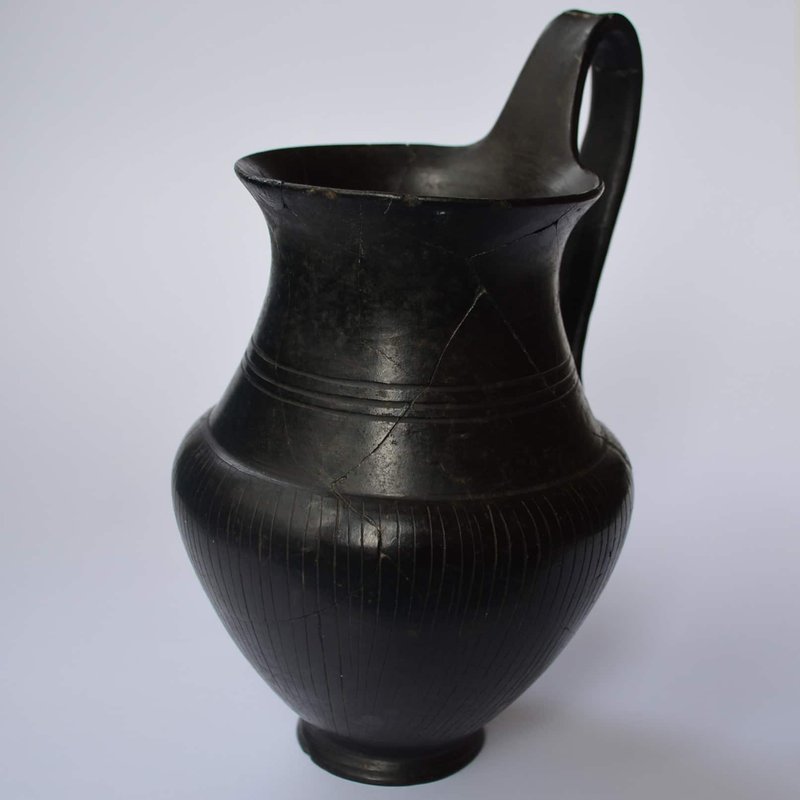 Etruscan Bucchero Black Pottery