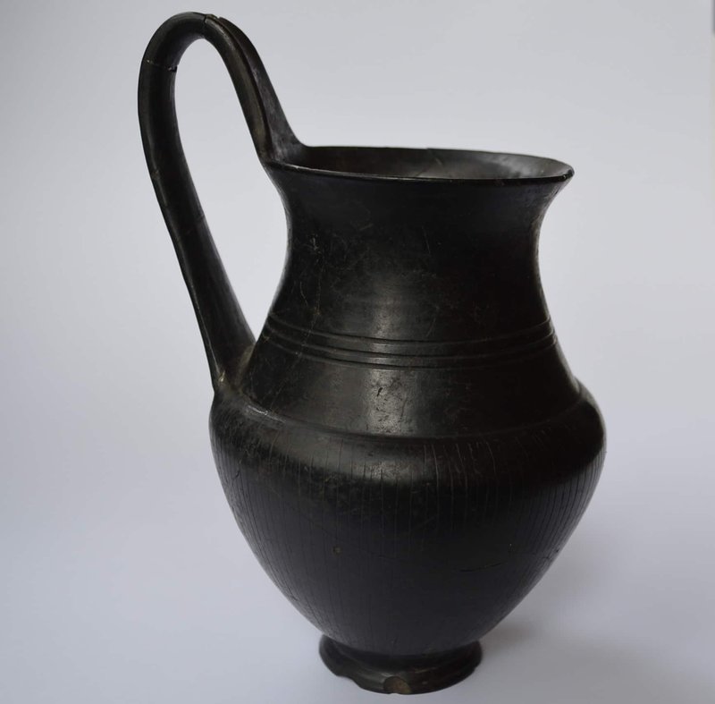 Etruscan Bucchero Black Pottery