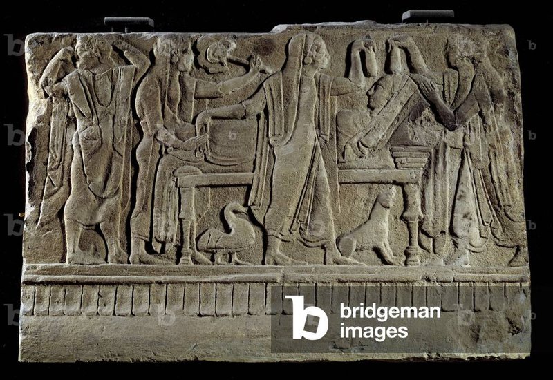 Etruscan Funerary Bed Carvings