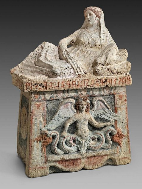 Etruscan Funerary Bed Carvings