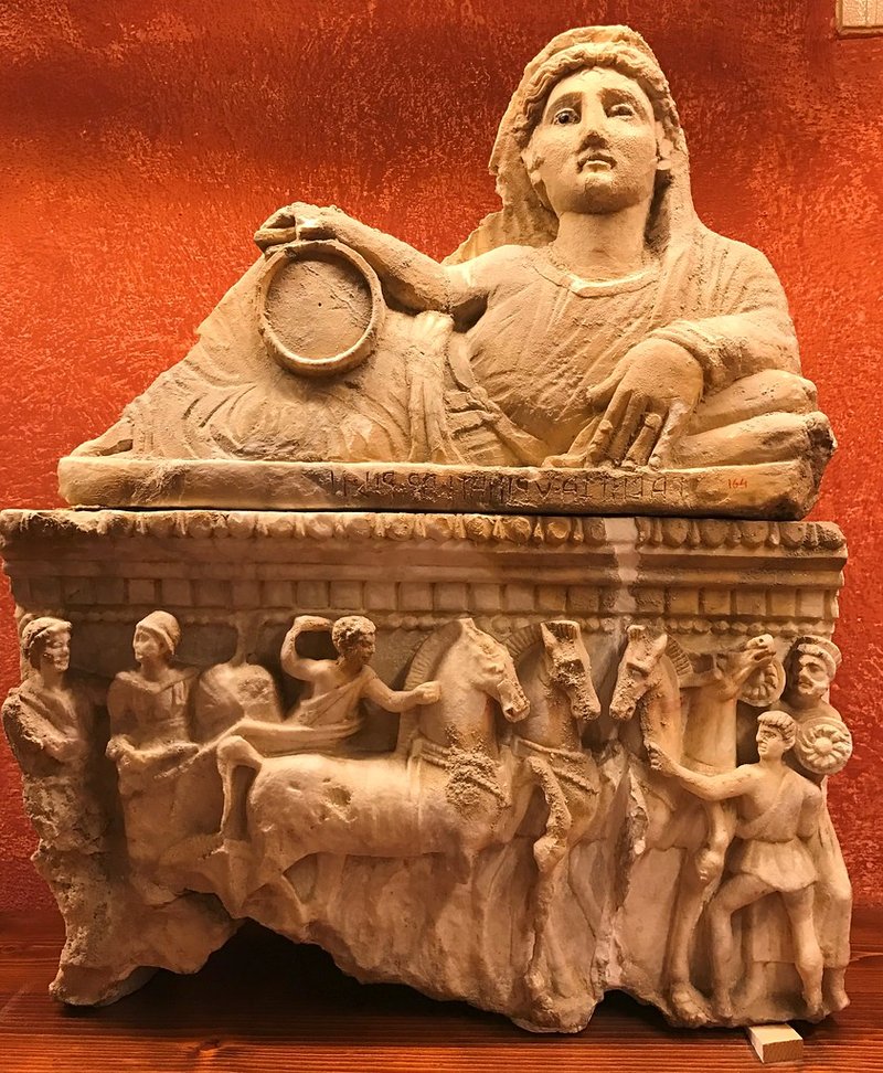 Etruscan Funerary Bed Carvings