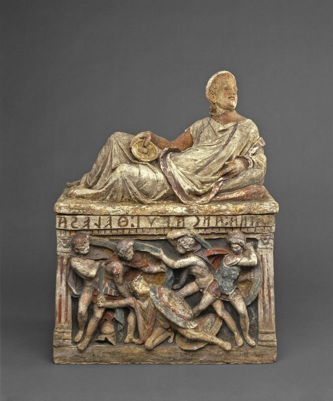Etruscan Funerary Bed Carvings