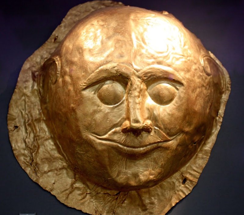 Etruscan Gold Burial Mask