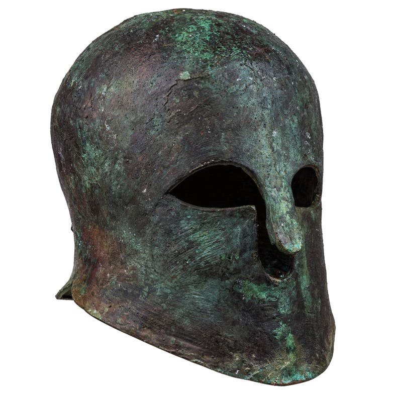 Etruscan Helmet With Engraved Crest