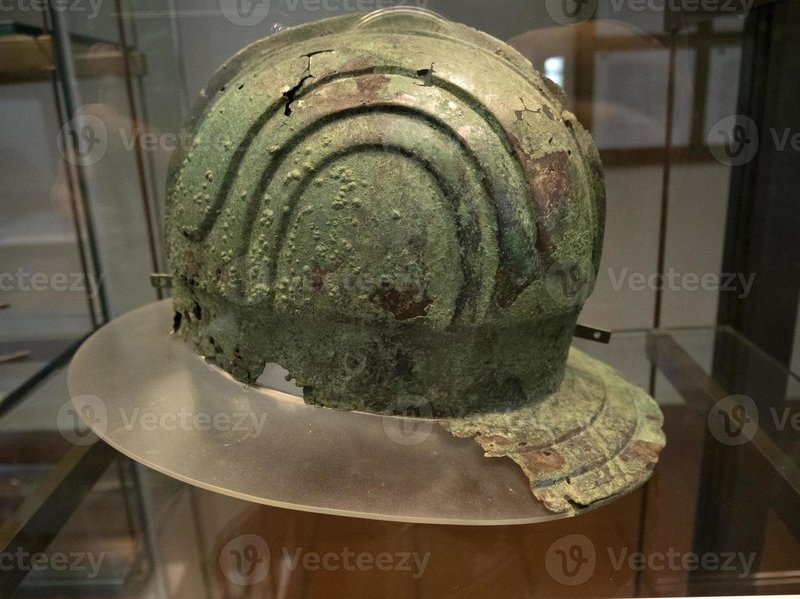Etruscan Helmet With Engraved Crest