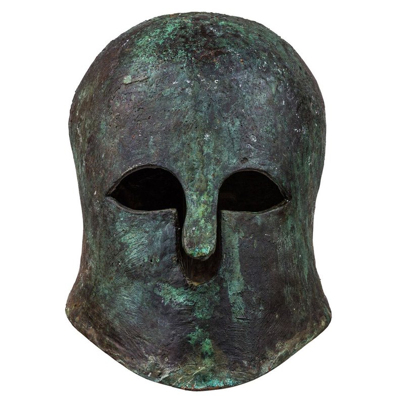 Etruscan Helmet With Engraved Crest