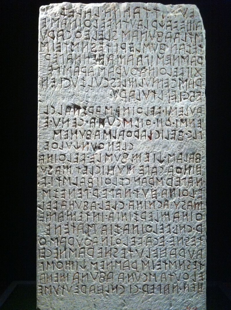 Etruscan Language And Script Origins