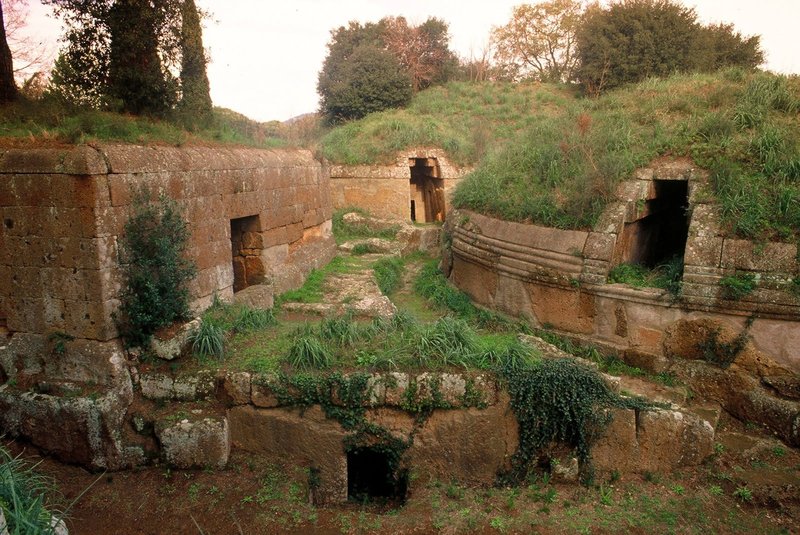 Etruscan Necropolis At Cerveteri