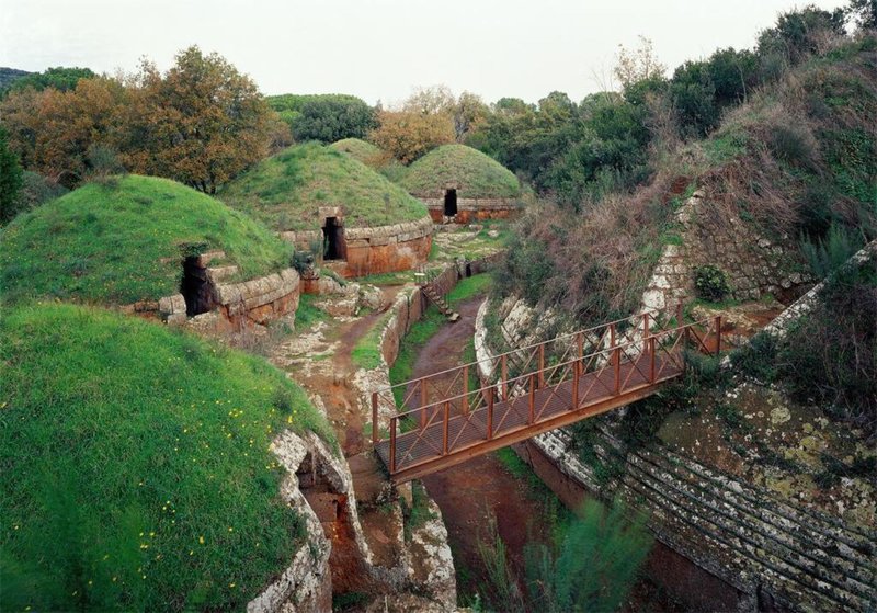 Etruscan Necropolis At Cerveteri